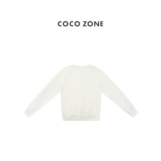 COCO ZONE 100棉设计感纽扣立领长袖卫衣 CC2C1650 商品图1