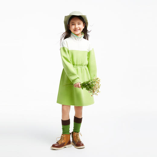 女童轻运动风长袖裙子安奈儿童装实体店同款AG433626 商品图3