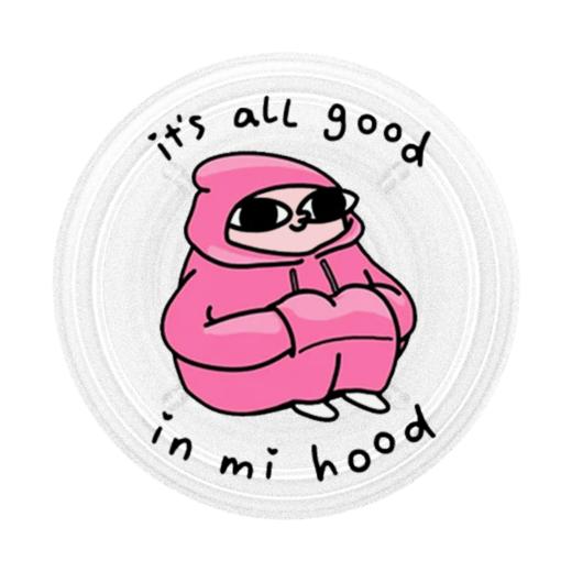 【小豆的悠游日常】蹲豆 POPGRIP泡泡骚 Graphic平面系列 粉色 字母 卡通 商品图1