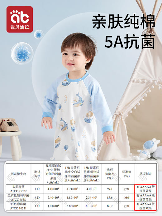 宝宝睡衣春秋款2024新款秋冬季男童女童儿童连体纯棉婴儿睡袋 商品图3