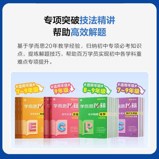 累计销量85万册【初中学而思秘籍】语英物化能力专项提升方案，梳理核心考点，总结应试方法 商品图1