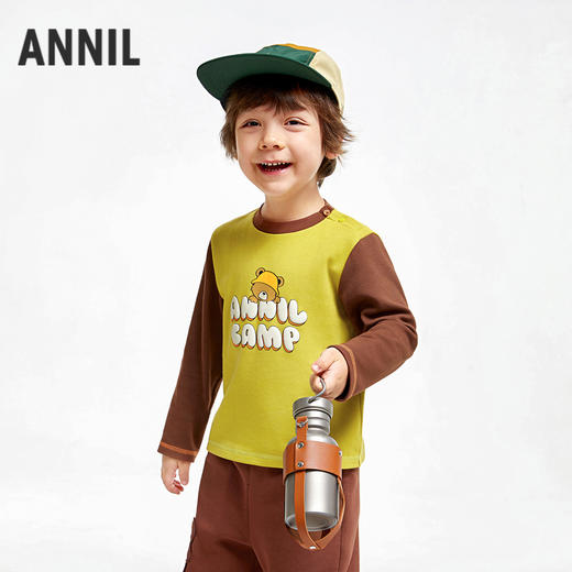 男童萌趣印花打底衫三季潮搭安奈儿童装实体店同款XB431721 商品图2