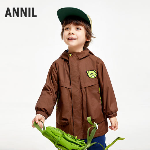男童加绒三防外套宽松安奈儿童装实体店同款XB435559 商品图0