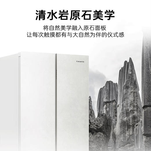 卡萨帝（Casarte）503升原石系列 原创平嵌法式四门嵌入式家用大容量超薄电冰箱BCD-503WGCFDM4GDU1 商品图2