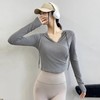 跃牌【禅语梵心】修身显瘦上衣甜辣妹外穿健身服跑步瑜伽长袖显瘦速干运动T恤女CX5009 商品缩略图3