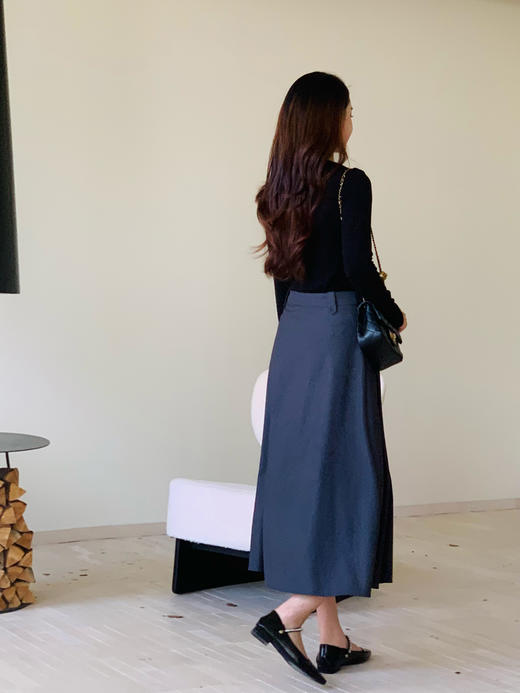 【百图lulu定制】【预售7天发】【双奶皮打底衫】Q弹 仿蛋白羊绒 圆领长袖 T恤 商品图3