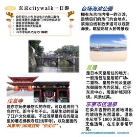 【东京出发】东京citywalk一日游 浅草寺台场皇居市区温泉