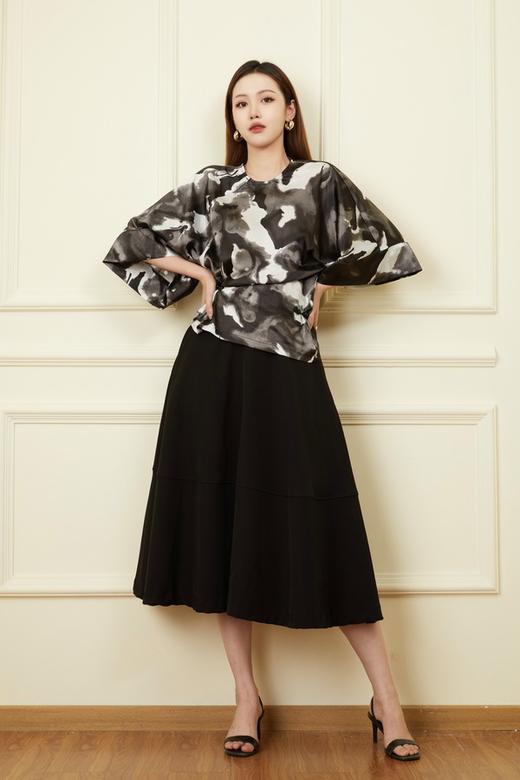 Le Malene 中国风水墨花艺术感上衣 18620 商品图1