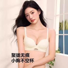 无痕内衣女小胸聚拢显大春秋季薄款2024新款防走光无钢圈收副乳文胸