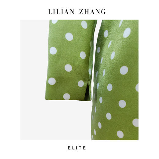 E系列—「东方意蕴」—“中式老钱”—波点新中式改良旗袍连衣裙 2401171 商品图1