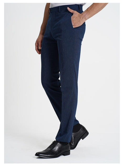 callisto藏青色羊毛混纺西裤 商品图3