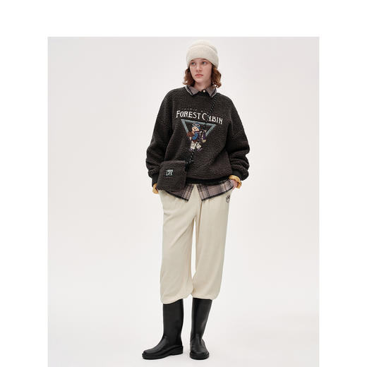 Teenie Weenie小熊卡通卫衣女冬季卫衣TTMA248T12I 商品图2
