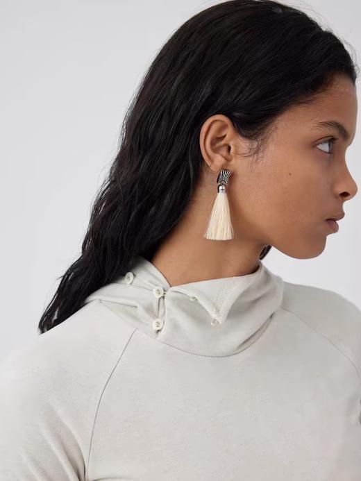 Simple Project/Y24166/女款多色连帽羊毛长袖tee 商品图1