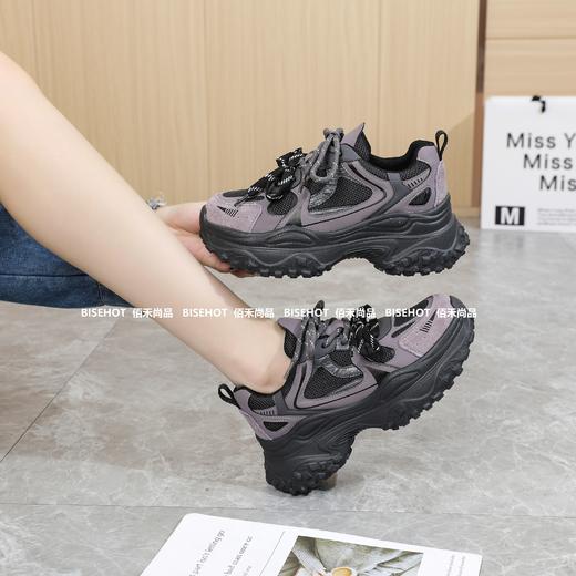 新品拼色厚底百搭显高女士老爹鞋253B43551（W） 商品图7