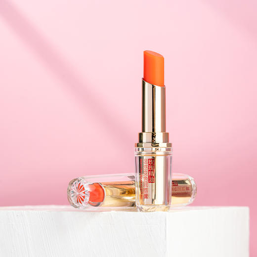 菲洛茗玫瑰精油温感变色润唇膏（落日暖橘-琥珀琉光）（2406103-240648） 商品图1