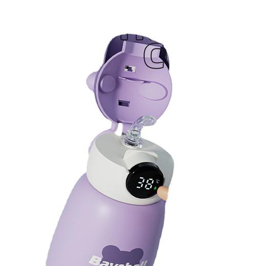 「智能显温款！帽帽熊保温杯」智能儿童保温杯316食品级带吸管帽帽熊水杯幼儿园便携学生上学餐饮用具 商品图4