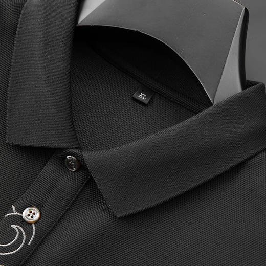 【新款DDA】大依优型大码长袖Polo衫翻领加肥加大肥佬休闲商务宽松透气上衣打底 商品图10