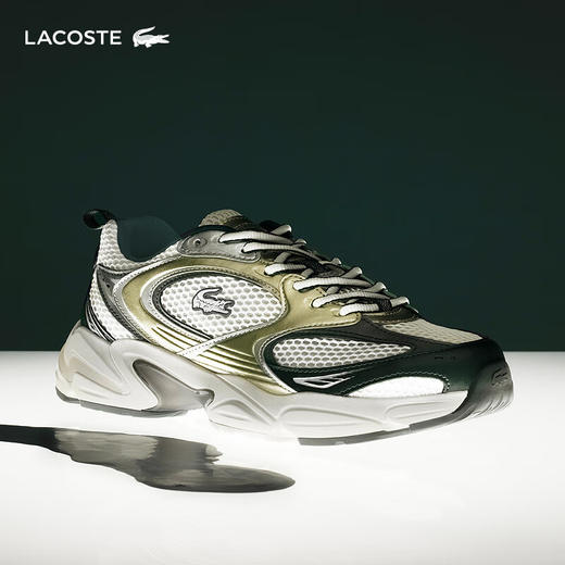 【海南专供价】LACOSTE【王一博同款】法国鳄鱼女鞋新款潮流运动老爹鞋48SFA0066 商品图3