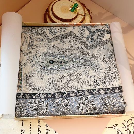 【甄珠贝】意大利系列 LP秋冬款 洋气腰果花丝羊毛流苏披肩 商品图1