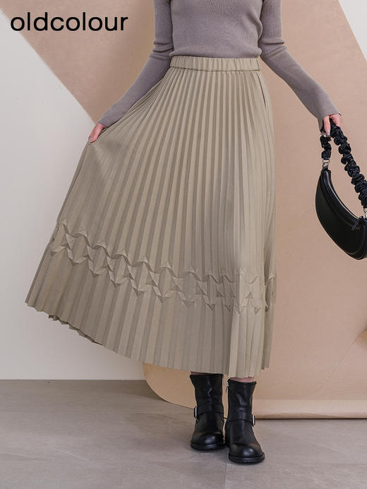 oldcolour欧珂冬季新款高腰宽松时尚长裙女P450603A1 商品图1