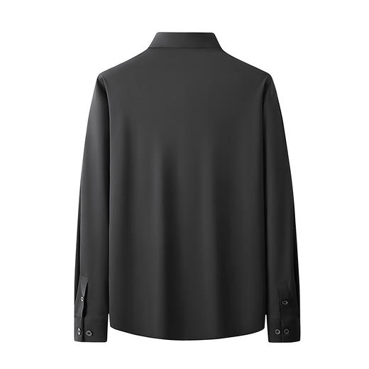 【新款DDY】大依优型大码长袖衬衫加肥加大男装弹力免烫大号大码衬衣男士胖子上衣 商品图5