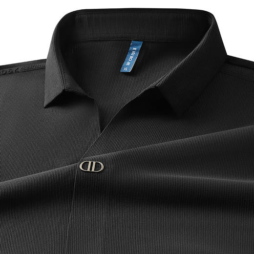 【封口款】【新款DDP】大依优型大码V领长袖卫衣翻领男装加肥加大体恤大号上衣胖子弹力休闲商务 商品图2