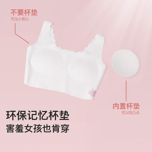 ubras旗下likeuu启蒙一阶段初发育8-12岁囡囡桃文胸ZY 商品图2