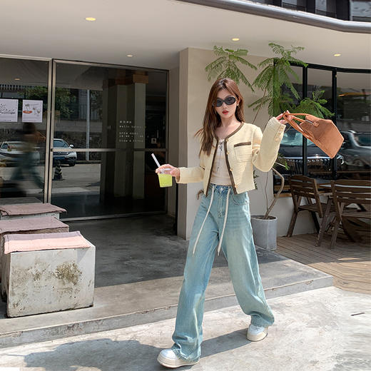 【269元任选2件】现货！成本巨贵，拍下包赚！黄色小香风短款外套 商品图4