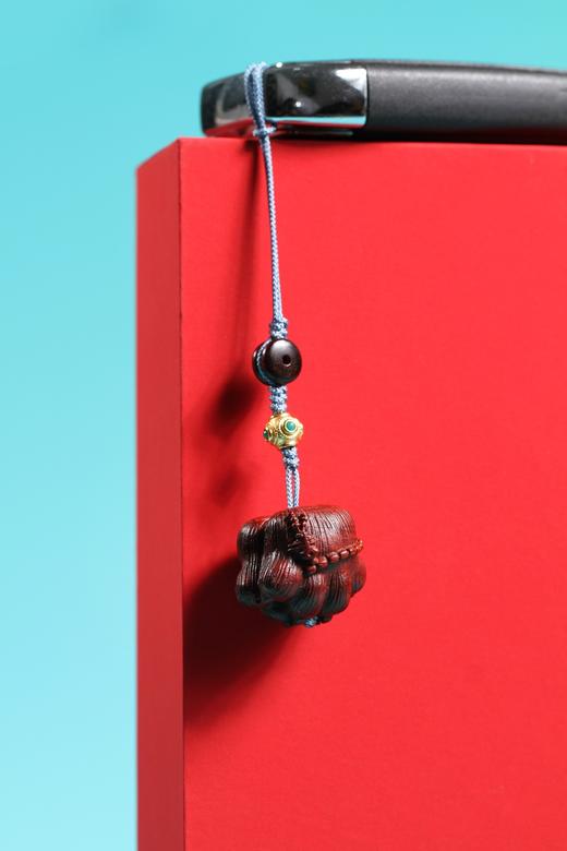 GJXJ0158°鱼与熊掌兼得紫檀小挂件 商品图2