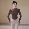 【限时秒】YOGACODE【火树银花系列】2024 瑜伽服长袖上衣秋冬带胸垫修身显瘦运动长袖t恤DWLS124060 商品缩略图4