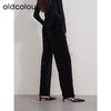 oldcolour欧珂冬季新款时尚高腰松紧腰宽松加绒长裤女P440706A1 商品缩略图4