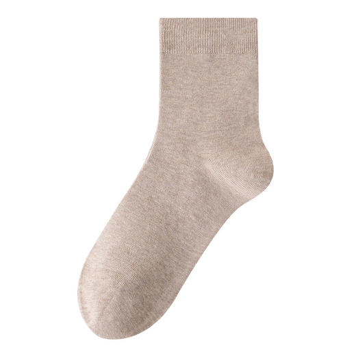 【5双独立装 纯棉7A抗菌袜】秋冬女士无骨全棉中筒袜 98%纯棉7A抗菌袜 无骨不起球不下滑 商品图3