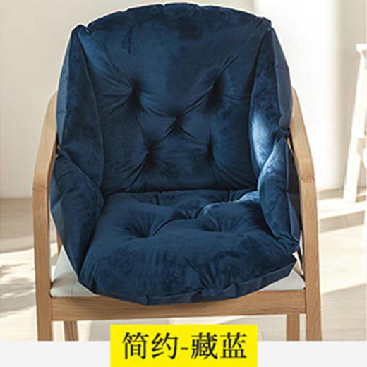【温柔触感！水晶绒坐垫】毛绒餐椅垫学生加厚保暖连体坐垫办公室护腰靠垫一体电脑椅垫，高弹pp棉，久坐不易塌陷。ry 商品图8