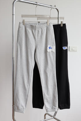 B.B 秋季款 蓝标刺绣 毛圈慢跑裤长裤 WK737