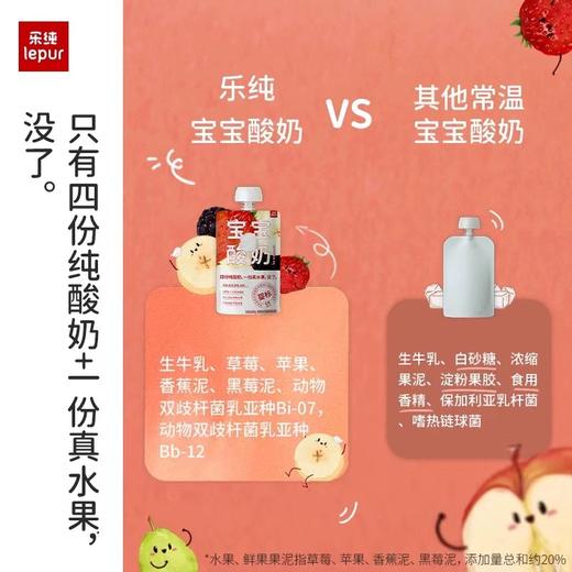 乐纯宝宝酸奶儿童辅食常温营养果泥酸奶水果多口味酸奶 商品图2