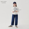 马克珍妮女童休闲学院撞色字母短款卫衣儿童上衣秋装新款241252 商品缩略图2