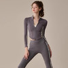 【限时秒】YOGACODE【火树银花系列】2024 瑜伽服外套女士高级感修身立领拉链上衣DWJS124106 商品缩略图4