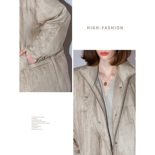 COCOBELLA安心可溯源羽绒服100%兰精天丝炒色90绒外套DC3027 商品图2