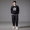 PINLI品立2024秋季新款中国风盘扣装饰宽松卫衣男印花休闲潮上衣BG243109015 商品缩略图1