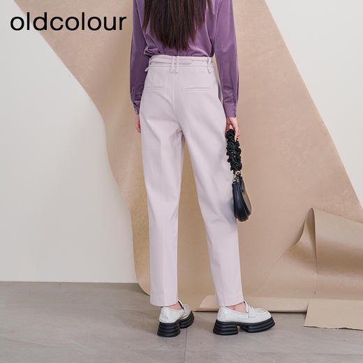oldcolour欧珂冬季新款高腰宽松时尚长裤女P450704A1 商品图4