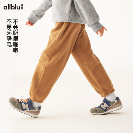 门店限定-【单件直降】冬Vol.1】幼岚童装「高山绒」束口裤柔软保暖不易起静电24冬新款儿童裤子ZY 商品图3