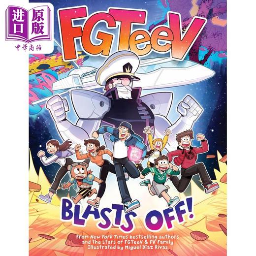 预售 【中商原版】FGTEEV 起飞 漫画 英文原版 Fgteev Blasts Off Miguel Díaz Rivas绘 冒险图画小说 商品图0