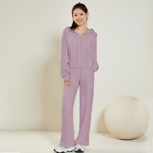 哈瓦塔新款（带帽）长袖开衫休闲运动服外套H320157 商品图7