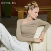DIVINA BLU都灵系列 迪唯纳斜肩长袖79 商品缩略图0