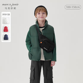 【三防】马克珍妮冬装新款男童美式校园加厚保暖羽绒服马甲231520