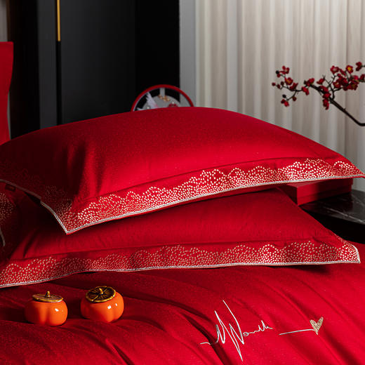 多喜爱 喜玫瑰婚庆床上用品四件套 心悦 商品图3