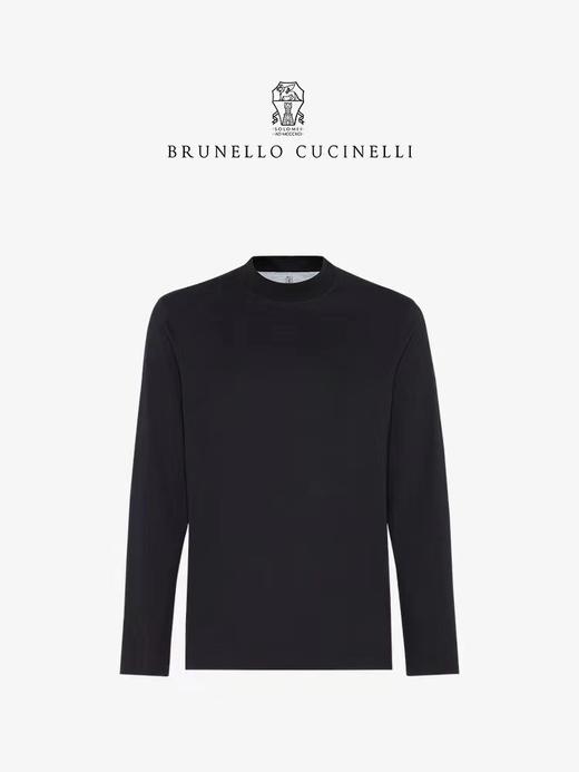 BRUNELL0 CUC1NELLI 四面弹莫代尔长袖T恤 CX169 商品图2