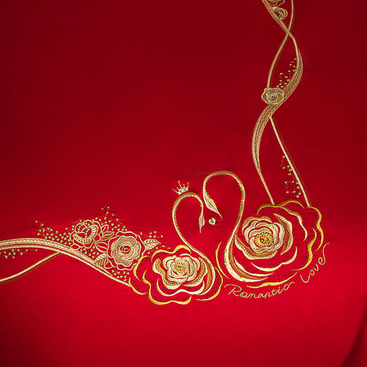 多喜爱 喜玫瑰婚庆床上用品四件套 为爱绽放 商品图2