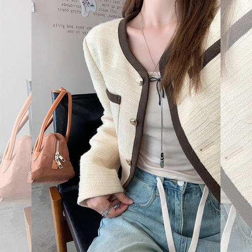 【269元任选2件】现货！成本巨贵，拍下包赚！黄色小香风短款外套 商品图2