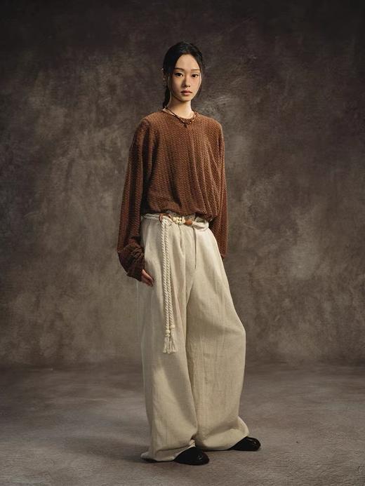 共和GongheRepub/GH24014/花边腰棉麻裤 商品图2